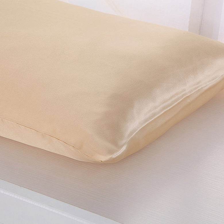 Pillowcase Satin Solid Color Simulation Silk Single Pillowcase Ice Silk Pillowcase - Velora