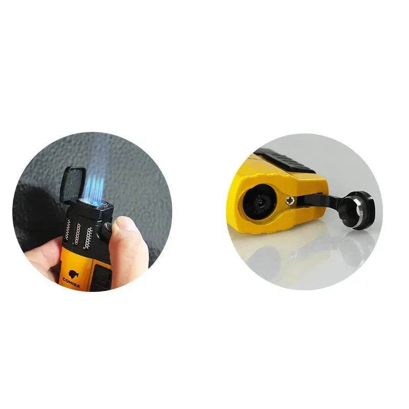 COHBA Portable Cigar Lighter 4 Rushes High Firepower - Velora