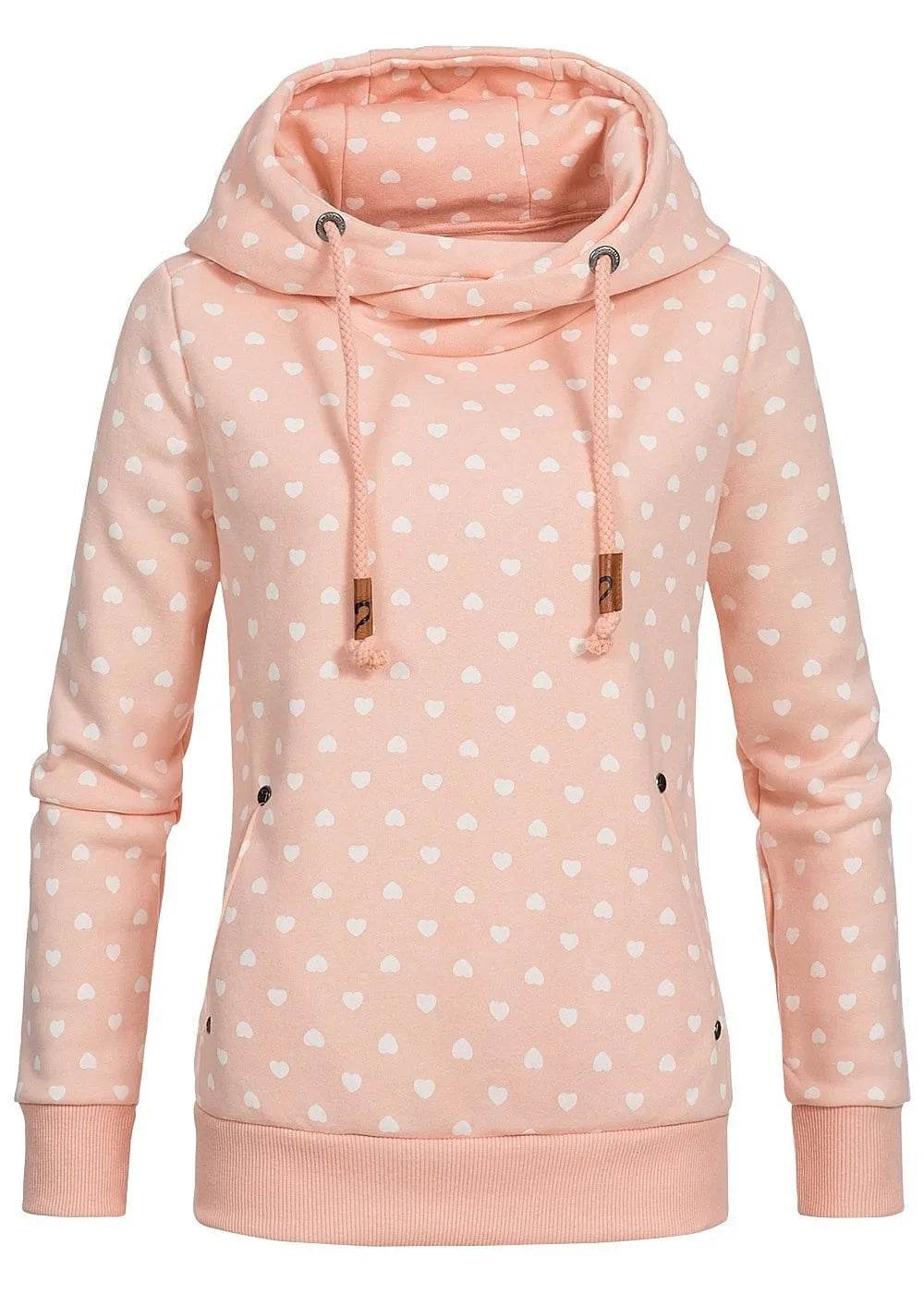 Women Printed loose hooded sweatshirt - Velora