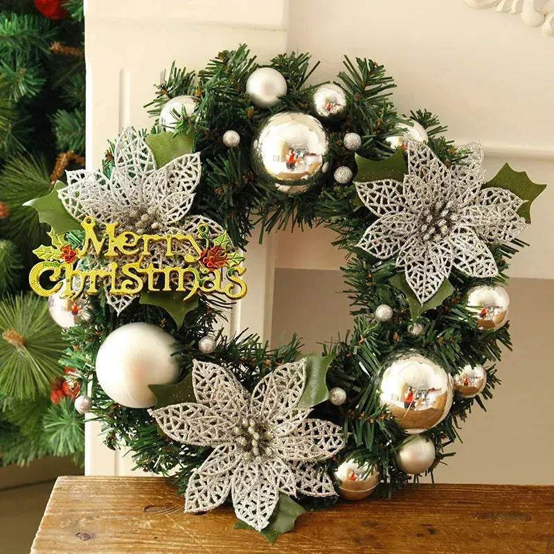 Christmas Decorations Christmas Wreath Home Decor For Home Garden Decorations Mall Door Decoration - Velora