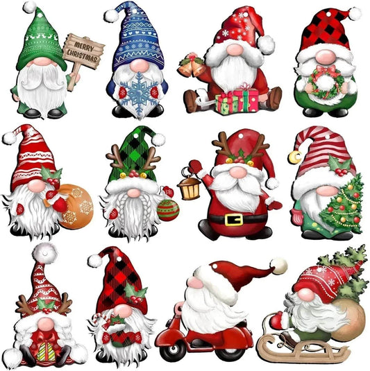 24 PCs Christmas Wooden Hanging Ornaments - Velora