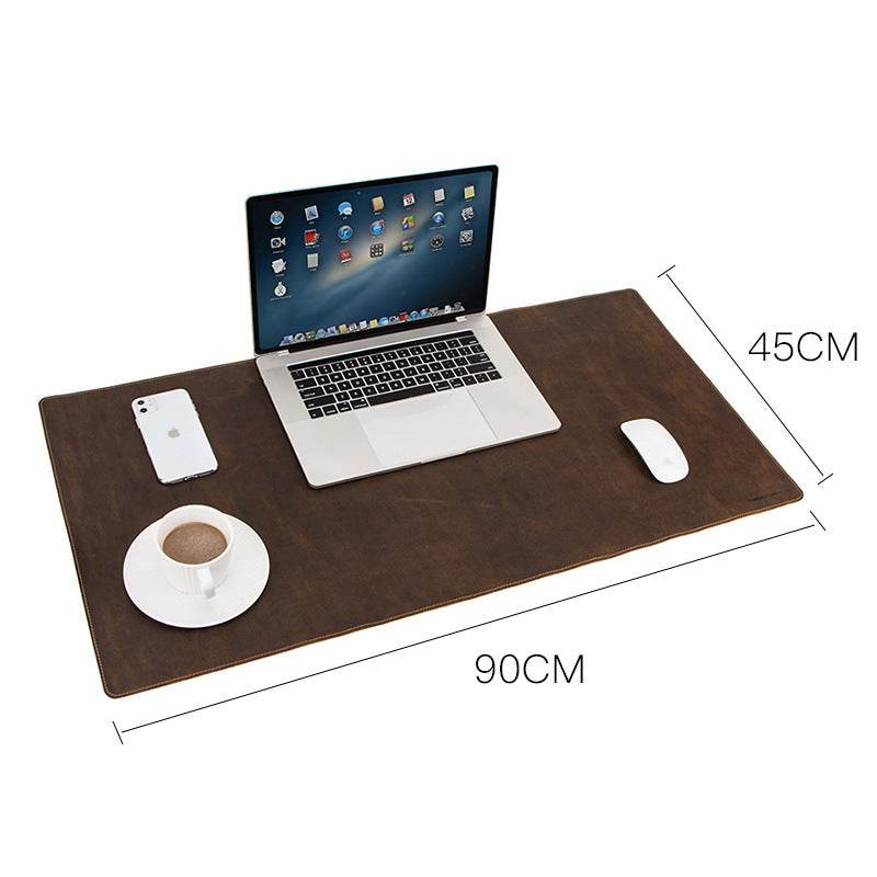 Extra large non-slip computer desk pad - Leather Pad - Velora