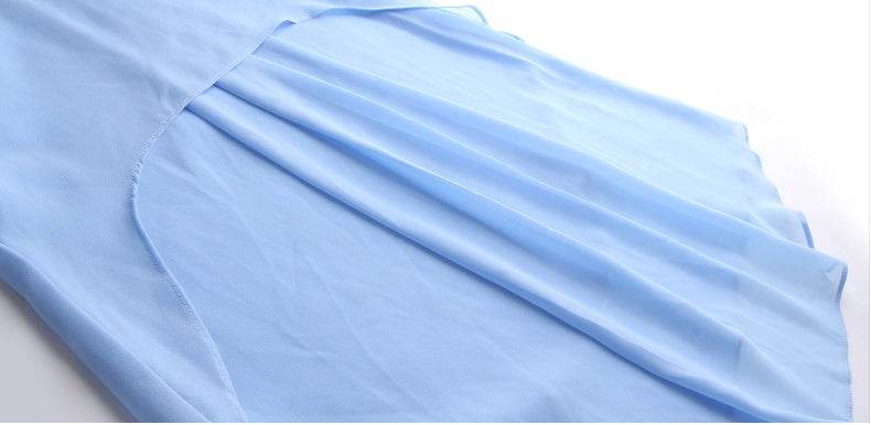 New Spring Summer Women Chiffon Loose Blouse top O-Neck Short sleeve Plus size - Velora