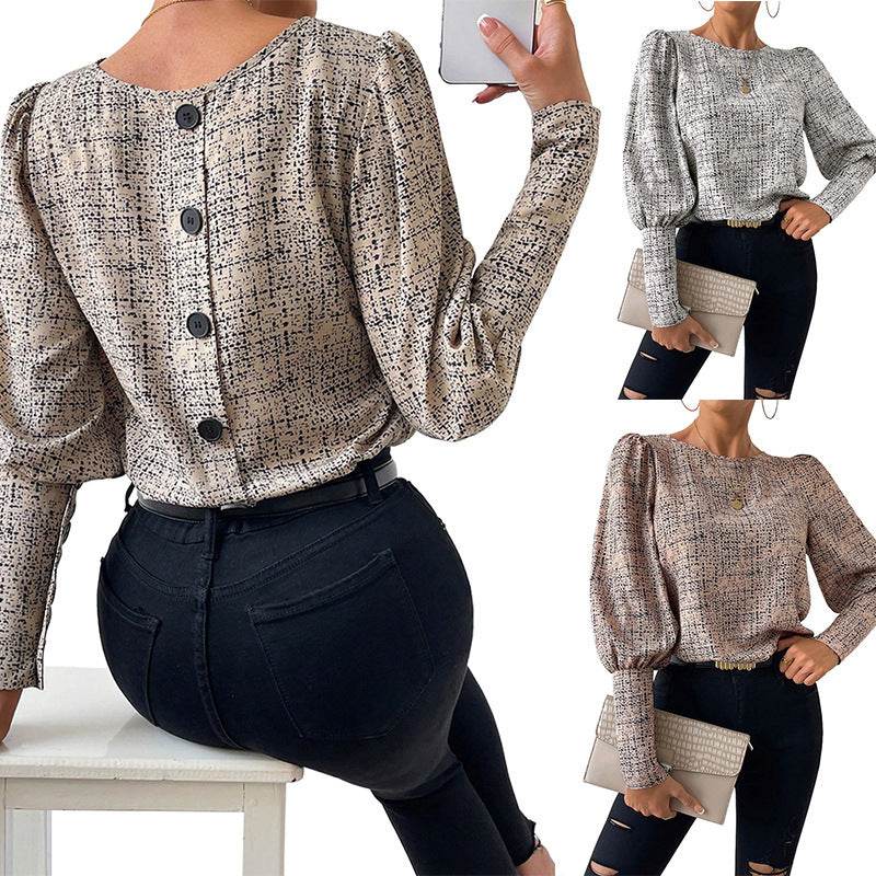 Fashionable Elegant Retro blouse top For Women - Velora