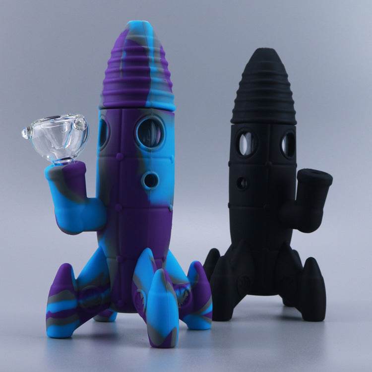Silicone Hookah Astronaut Rocket Smoking Pot - Velora