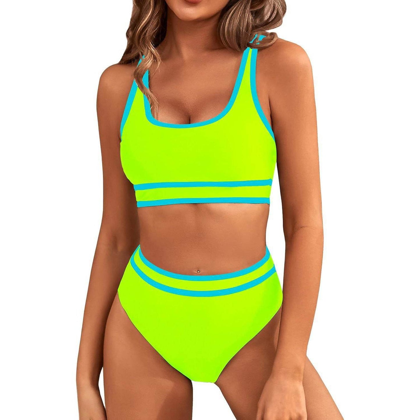 Bikini Tight-fitting Solid Color Swimsuit For Women - Velora