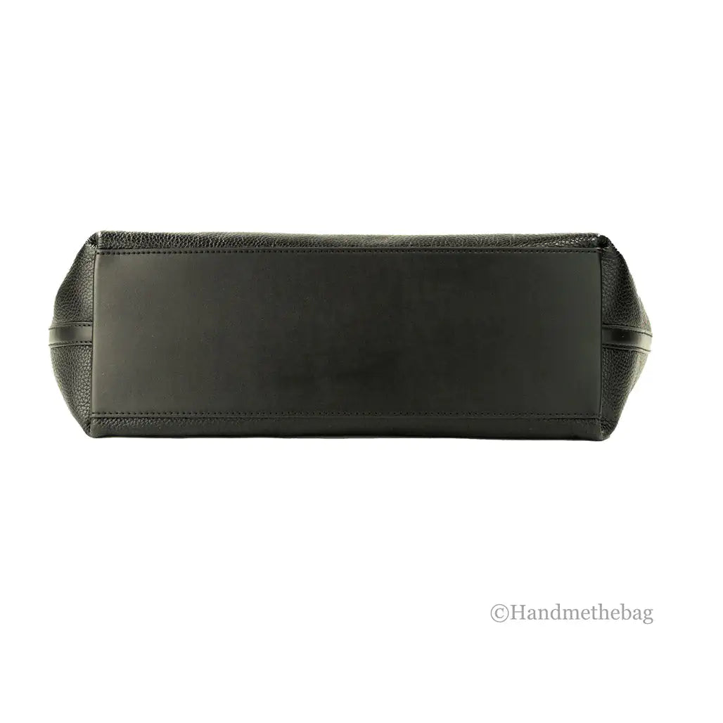 Michael Kors Pebbled Leather Chain Tote - Black