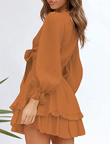 AILUNSNIKA Women's Knotted Tiered Mini Dress https://like2b-uy