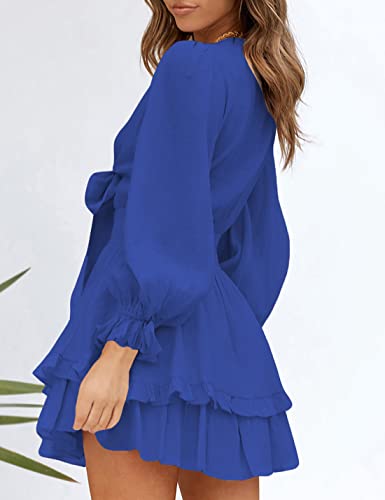 AILUNSNIKA Women's Knotted Tiered Mini Dress https://like2b-uy