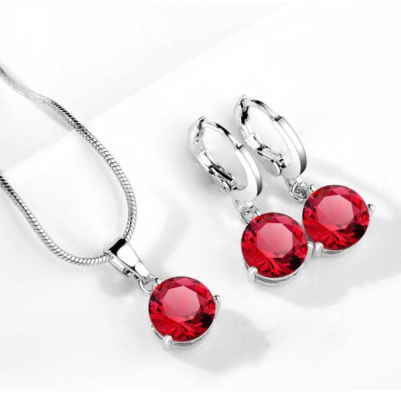 Water Drop Necklace Earring Set - Velora