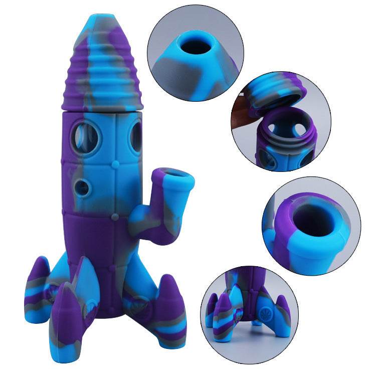 Silicone Hookah Astronaut Rocket Smoking Pot - Velora