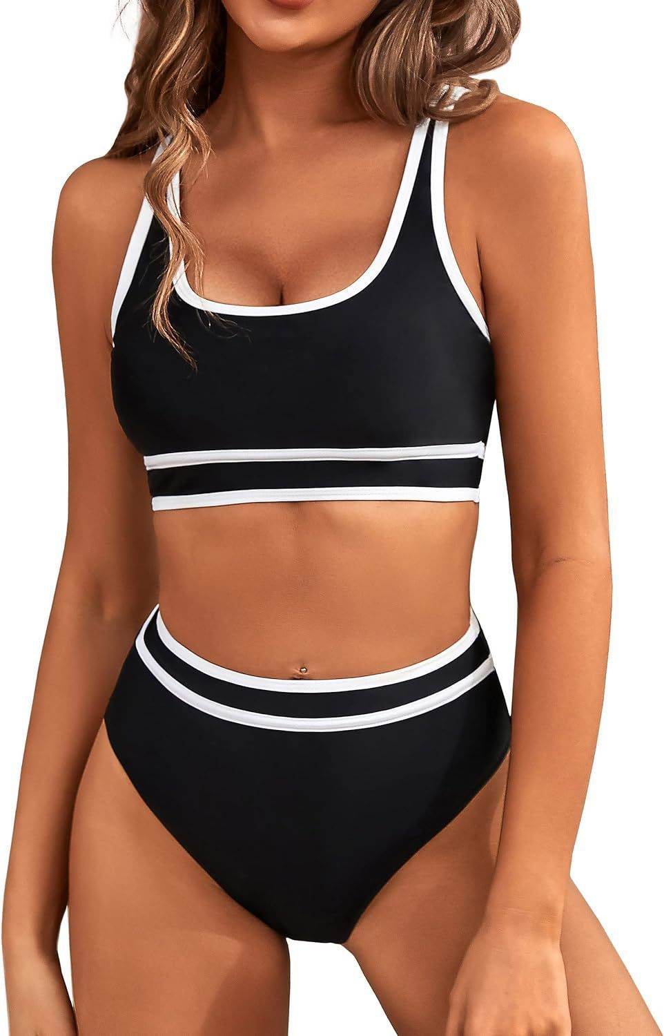 Bikini Tight-fitting Solid Color Swimsuit For Women - Velora