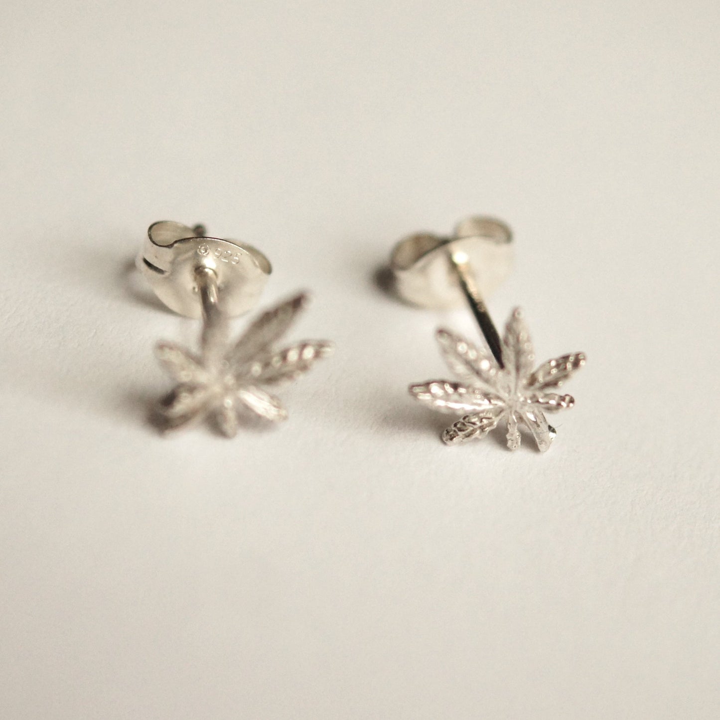 420 Silver Stud Earrings