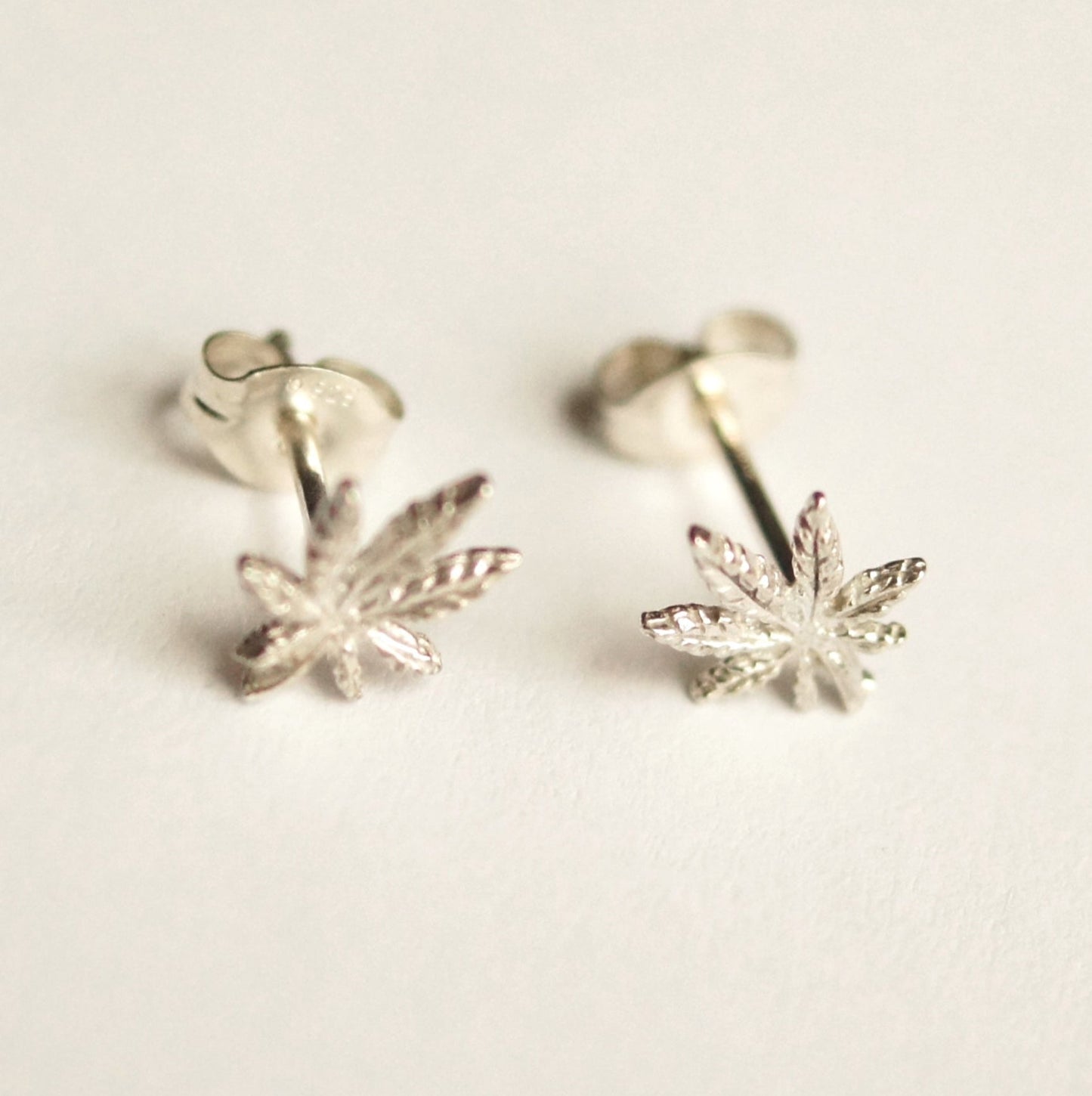 420 Silver Stud Earrings