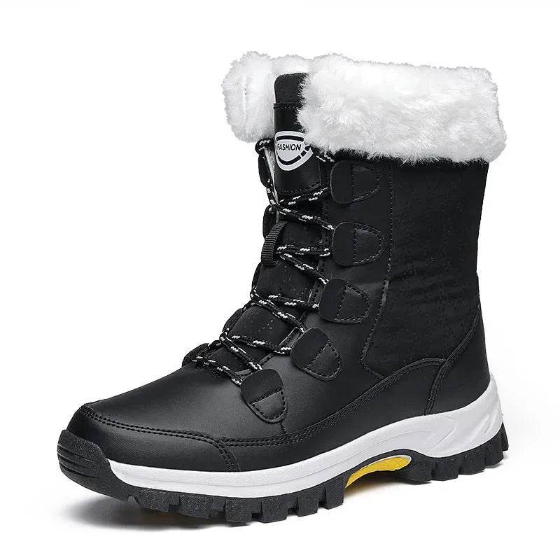 Winter Waterproof Snow Boots Women's Mid-calf Front Zipper - Velora
