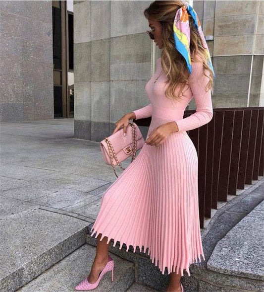 Solid elegant dress - Velora