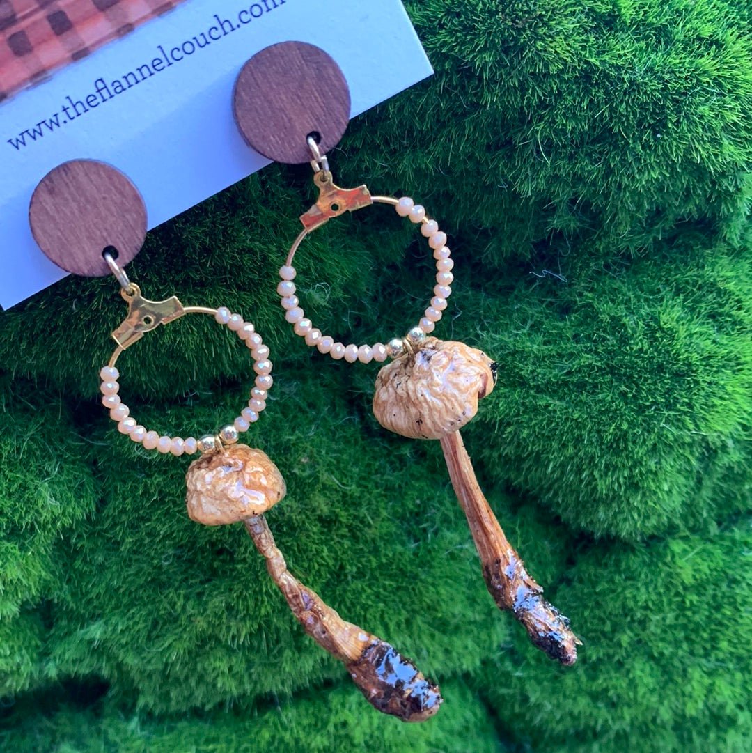 Wild Ontario Mushrooms Earrings www.Shopthatapp.com