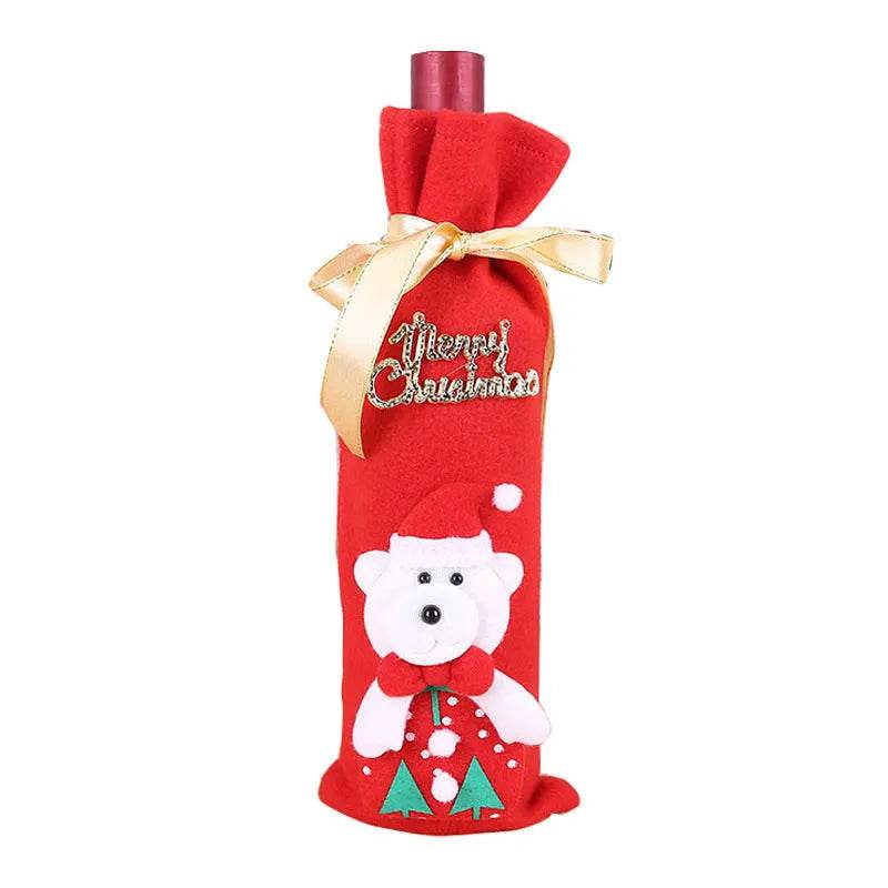 Christmas Decorations Christmas Wine Bottle Socks - Velora