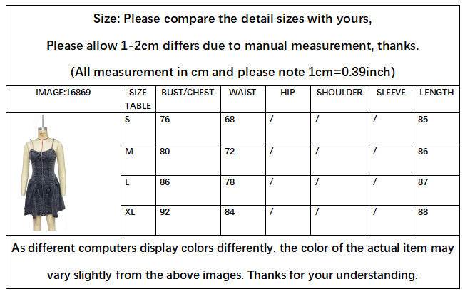 Chic Personality Street Splicing Sling Denim Mini Dress - Velora