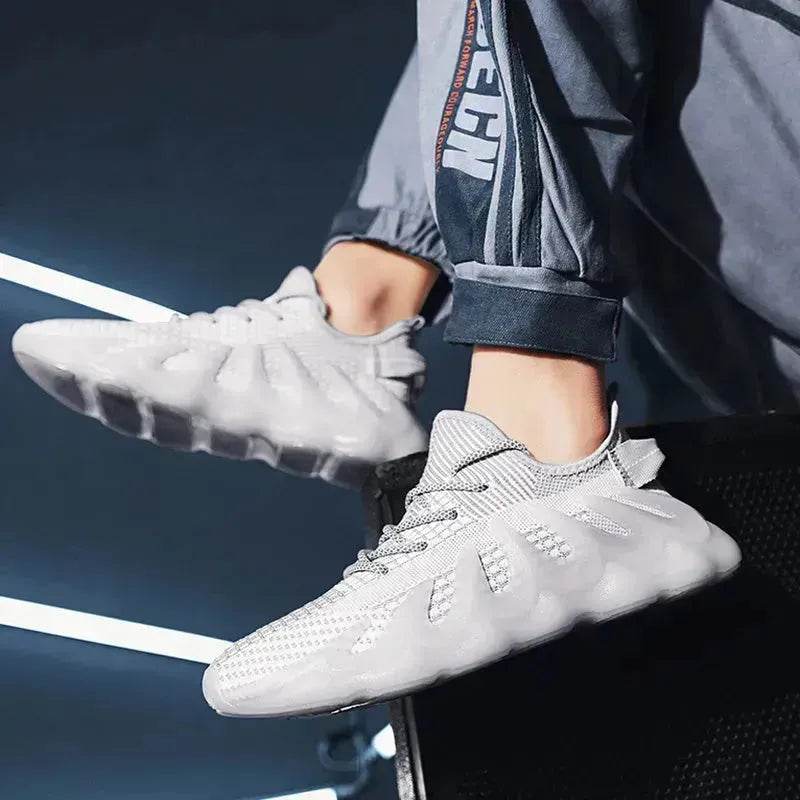 Fashion Sneakers With Wave Sole Cool Sports Shoes Men - Velora