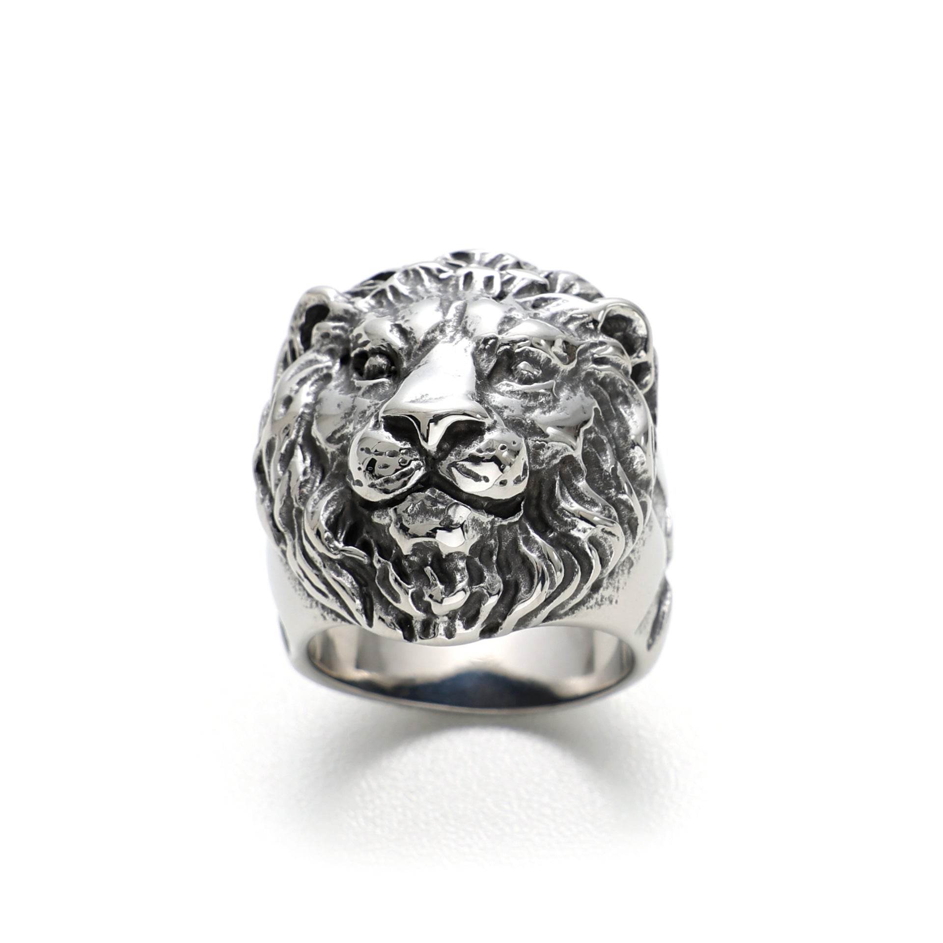 Tiger Head Snake Titanium Steel Ring Ring Ornament - Velora