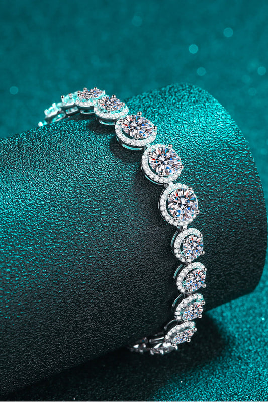 925 Sterling Silver 10.4 Carat Moissanite Bracelet https://like2b-uy