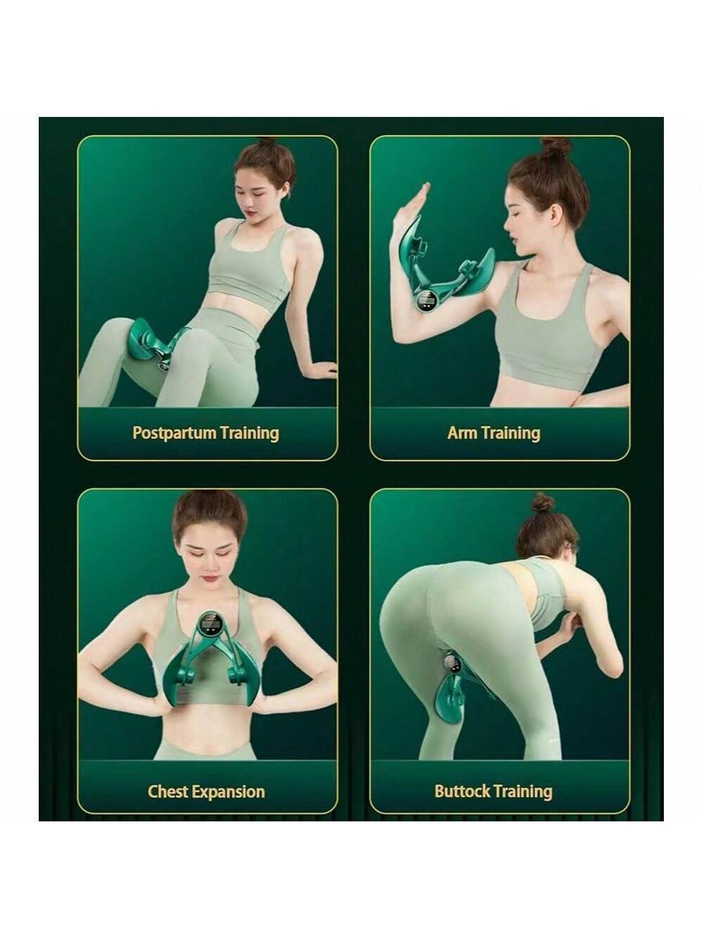 Thigh Master,Inner Thigh Exerciser,Thigh Exerciser Equipment,Pelvic Floor Exercise Devices, Kegel Exerciser For Women With Resistance Band - 3 Strength Levels And LED Counting Display - Velora