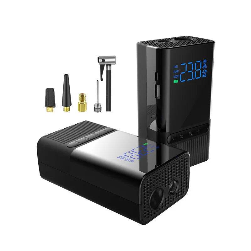 Inflatable Pump Air Compressor For Bicycle Car Boat Tire Inflator Portable Rechargeable - Velora