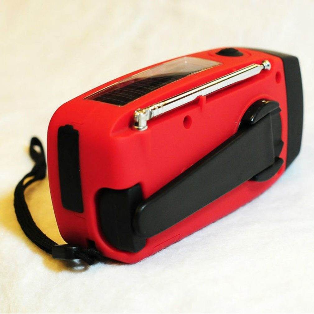 Solar Hand Crank USB charging radio flashlight - Velora