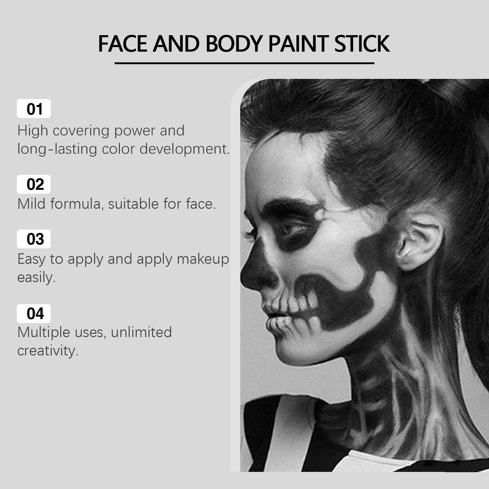 Halloween Face Colored Drawing Crayon Suit - Velora