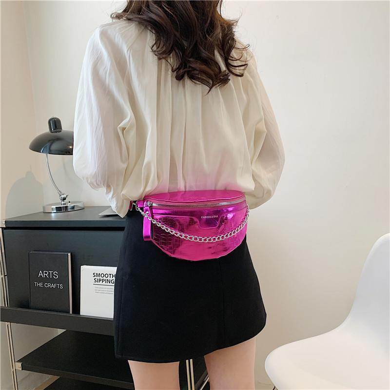 PU Fashion Crossbody Women Chest Bag Stone Pattern One-shoulder Crossbody Bag All-match Messenger Belt Bags - Velora