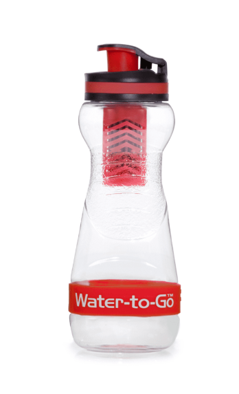WatertoGo 50cL Water Purification Filter Bottle Removes Contaminants by 99.9% - Velora