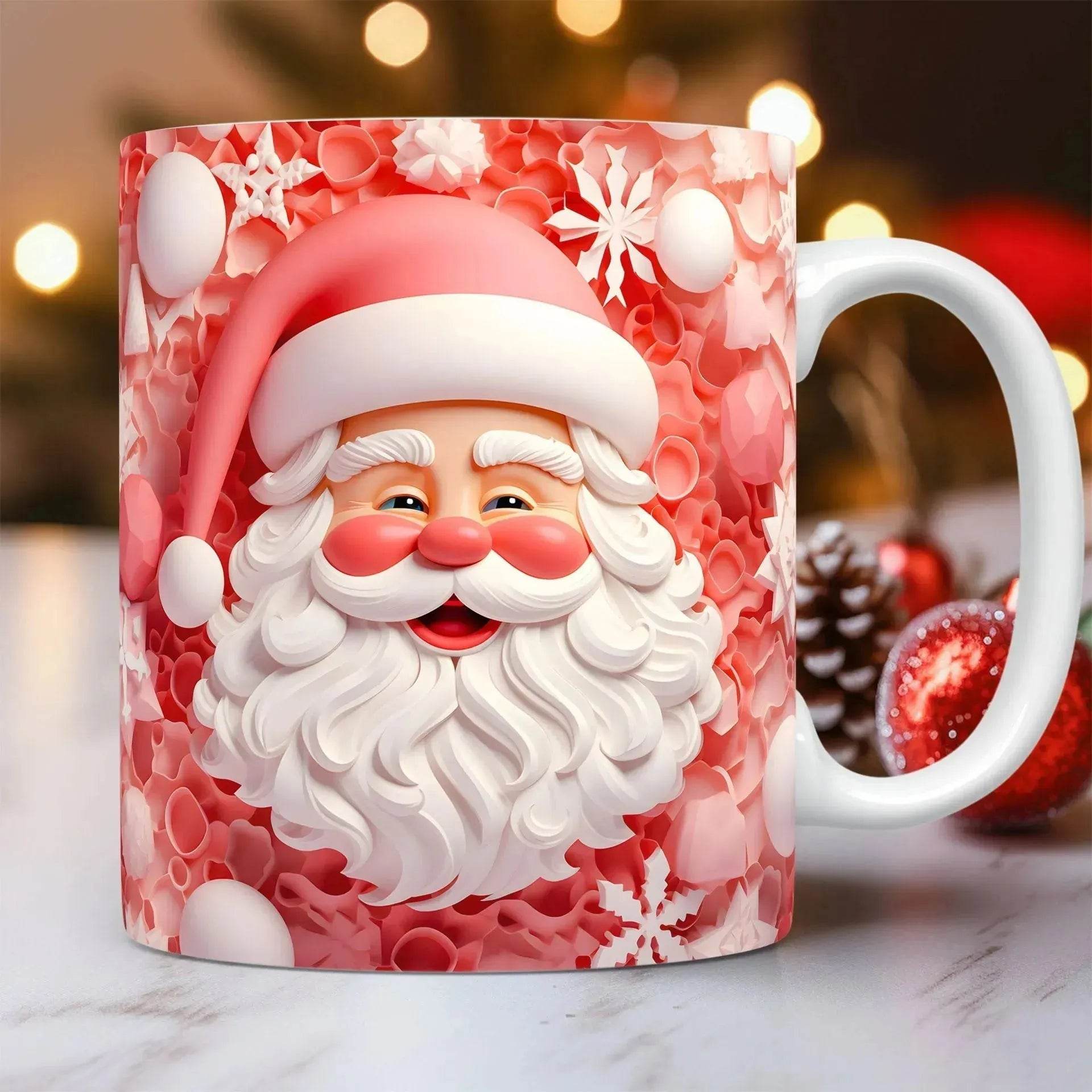 Creative 3D Christmas Ceramics Mug Christmas gift - Velora