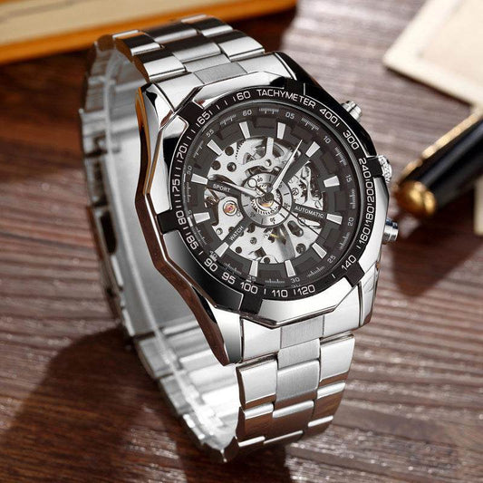 A Full Automatic Men's Automatic Mechanical Watches, Men's Automatic Mechanical Watch Steel Strip - Velora