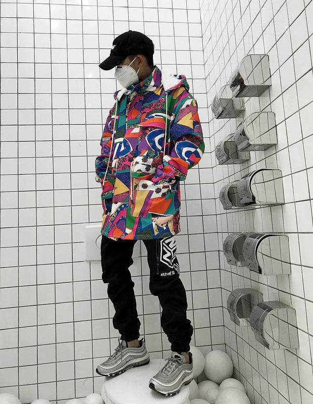 Graffiti trench coat - Velora