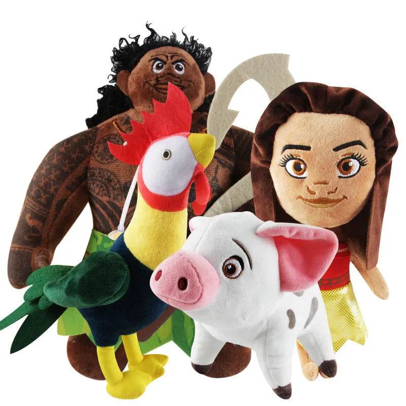 Marine Romance Moana Plush Mo Ahna Princess Doll Maui Rooster  Pig Doll Wholesale