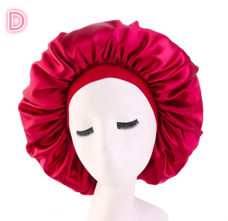Beauty print Satin Silk Hair Bonnet for sleeping - Velora