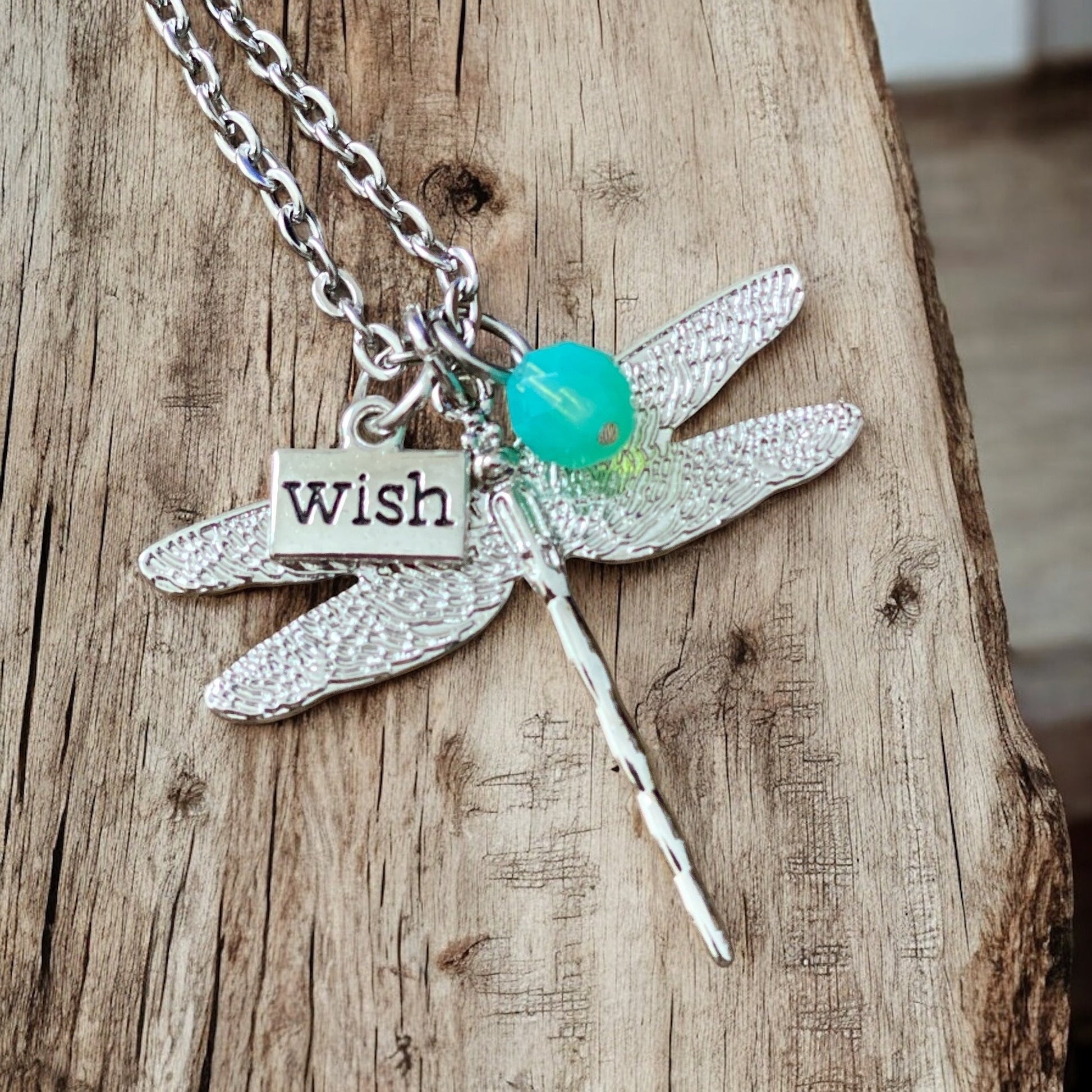 Classic Dragonfly Necklace - Velora