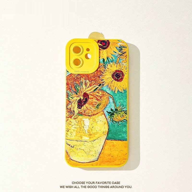 Sunflower silicone IPhone14 Case women - Velora