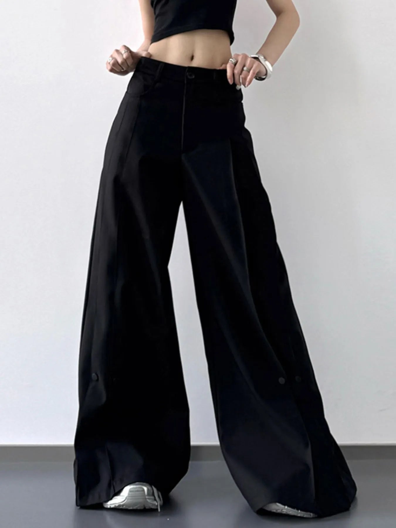 High-Waisted Wide Leg Pants - Velora