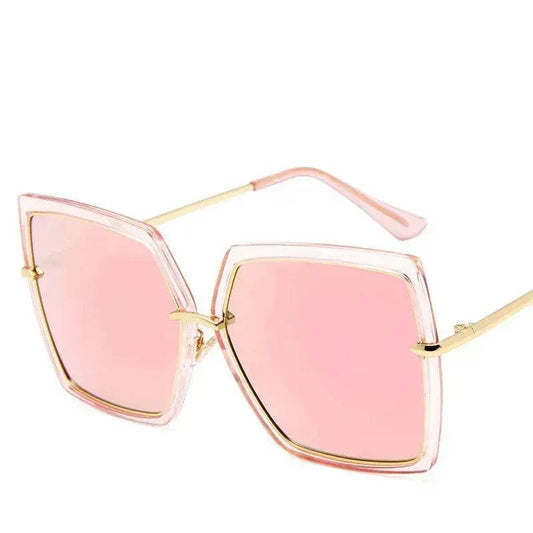 Reflective Fashion metal retro sunglasses for Women - Velora