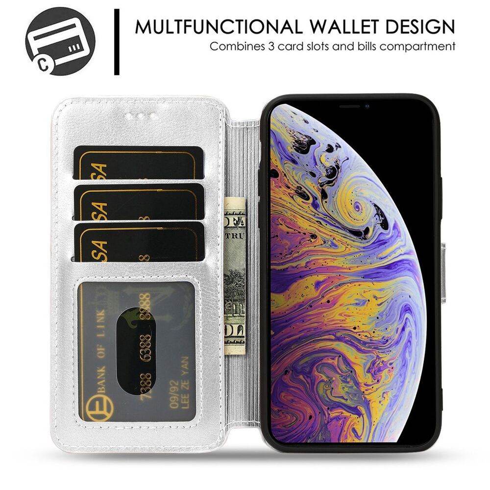 Soft TPU Custom Phone case Flip Card Holder iphone case - Velora