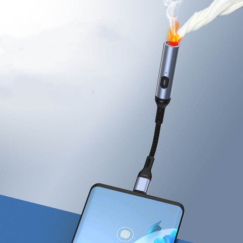 Mobile Phone Special Windproof Charging Fire Maker Outdoor - Velora