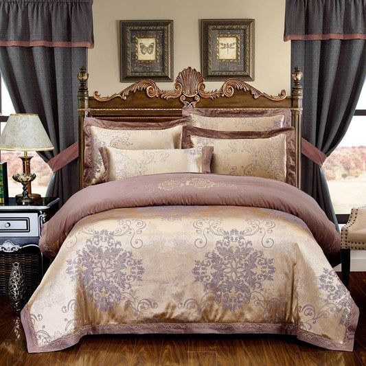 Four sets of embroidery silk and cotton jacquard - Velora