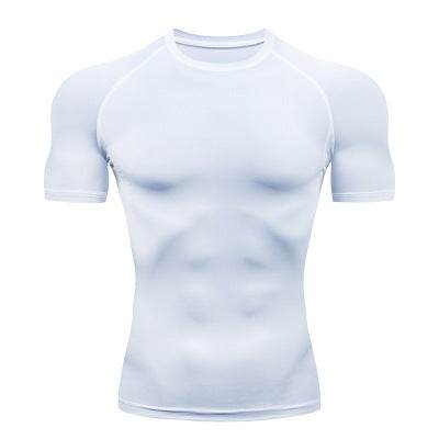 Solid color quick-drying bottoming short sleeve fitness t-shirt top - Velora