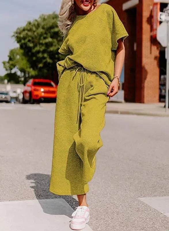 Coord fashion spring and summer 2 piece pant set women - Velora