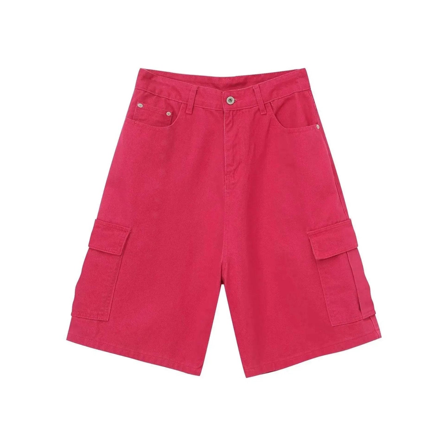 Men's Baggy Dad Shorts Jeans Denim Summer New Straight Wide-leg Workwear Denim Shorts for Men Loose Leisure All-matching Shorts - Velora