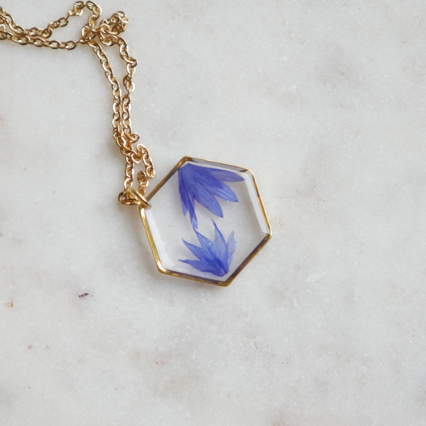 Collier Blu - hexa (moyen) - Velora