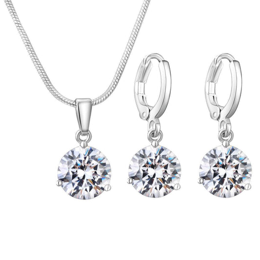 Water Drop Necklace Earring Set - Velora