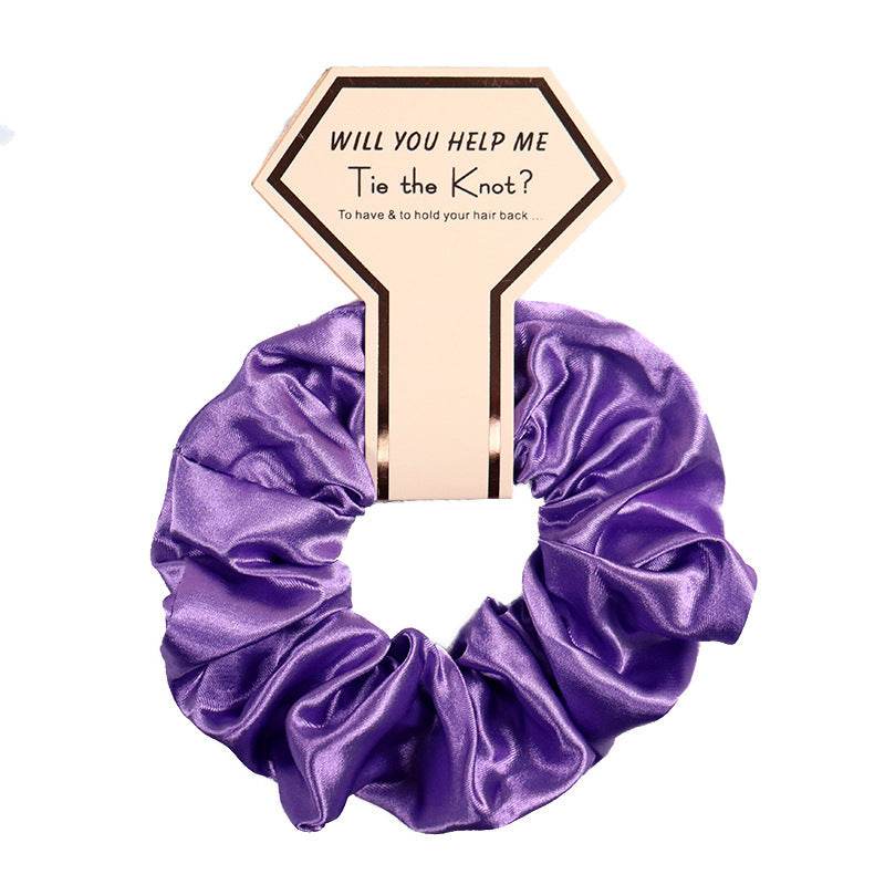 Luxury Silk Satin Hair Scrunchies Hair Ties women - Velora
